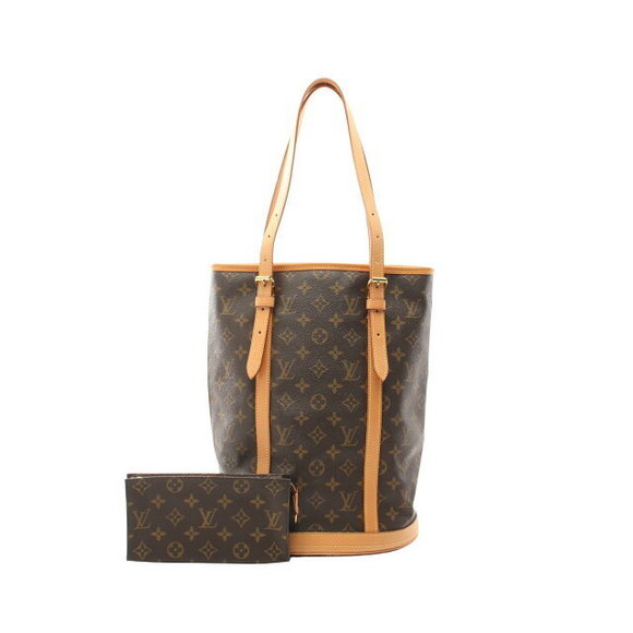 Louis Vuitton Bucket GM Shoulder Bag Leather Monogram Brown - Picture 1 of 7
